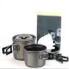 FRAHS Camping Cookware Mess Kit, Nonstick Backpacking Cooking Set, Outdoor Cook Gear, view 4