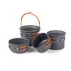FRAHS Camping Cookware Mess Kit, Lightweight Hanging Pot Pan,Backpacking Cookware Set, view 1