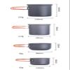 FRAHS Camping Cookware Mess Kit, Lightweight Hanging Pot Pan,Backpacking Cookware Set, view 2