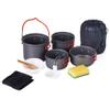 FRAHS Camping Cookware Mess Kit, Lightweight Hanging Pot Pan,Backpacking Cookware Set, view 3