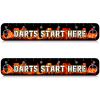 Amyhill 2 Pcs Dart Floor Marker Dart Throw Line Accessories for Players Party Game, 23.23 x 4.15 Inches view 1
