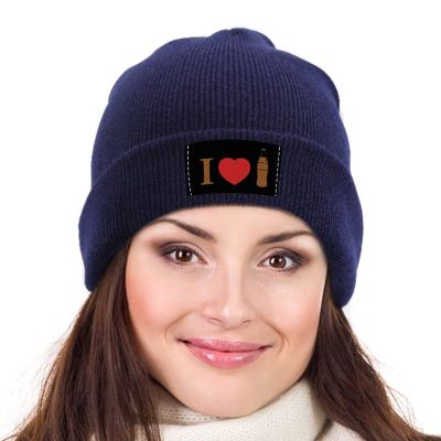 I Love Coke Knitted Beanie Hat Soft Skiing Cap Skull Cap for Women Men Home Office Travel One Size