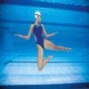 ARENA One Women's Sports Swimsuit Double Cross Back MaxLife One Piece Pool Racing Training Competitive Swim Bathing Suit, Navy/White/Silver, US Size 24 view 3