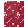 NORTHWEST NCAA Slashed Pillow 14X14 and Throw Blanket 40X50 Set with Back Pocket, Oklahoma Sooners view 4