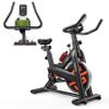 SQUATZ Indoor Exercise Bicycle With Training Console, 4-Way Adjustable Seat and Handlebar, 8 Resistance Levels, Workout Equipment for Home Gym with Comfortable Seat Cushion, Digital LCD Display view 1