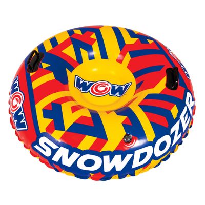Wow Sports Snowdozer Snow Tube, Inflatable Snow Tube for Sledding, Tube Sled for Snow, Snow Toys for Kids & Adults, Sleds for Kids