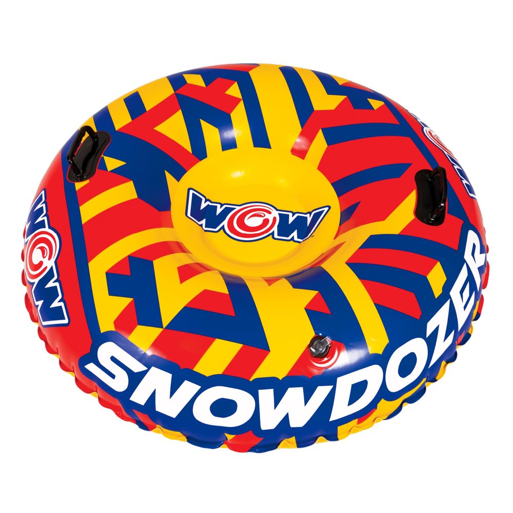 Wow Sports Snowdozer Snow Tube, Inflatable Snow Tube for Sledding, Tube Sled for Snow, Snow Toys for Kids & Adults, Sleds for Kids