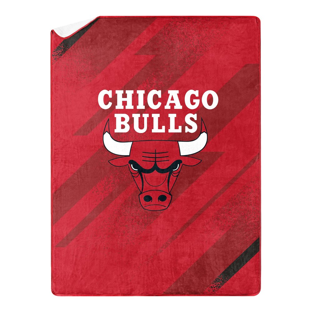 Northwest NBA Silk Touch Sherpa Throw Blanket 60X80, Chicago Bulls