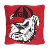 NORTHWEST NCAA Slashed Pillow 14X14 and Throw Blanket 40X50 Set with Back Pocket, Georgia Bulldogs view 2