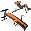 SQUATZ Sit Up Bench For Abs Five Adjustment Levels Decline Bench And Reverse Crunch Handle Ab Bench At Home Workout Equipment and Sit Up Exercise Equipment Up To 6.5 Ft Tall view 1