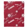 Northwest NCAA Slashed Pillow 14X14 and Throw Blanket 40X50 Set with Back Pocket, Alabama Crimson Tide view 4