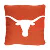 Northwest Art Mall NCAA Slashed Pillow 14X14 and Throw Blanket 40X50 Set with Back Pocket, Texas Longhorns view 2