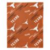Northwest Art Mall NCAA Slashed Pillow 14X14 and Throw Blanket 40X50 Set with Back Pocket, Texas Longhorns view 4