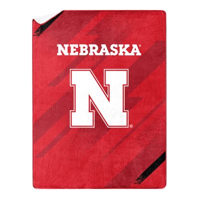 Northwest NCAA Silk Touch Sherpa Throw Blanket 60X80, Nebraska Cornhuskers