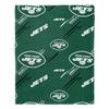 Northwest NFL Slashed Pillow 14X14 and Throw Blanket 40X50 Set with Back Pocket, New York Jets view 4