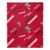NORTHWEST Art Mall NCAA Slashed Pillow 14X14 and Throw Blanket 40X50 Set with Back Pocket, Wisconsin Badgers view 4