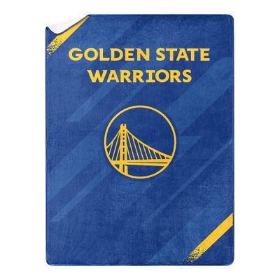 Northwest NBA Silk Touch Sherpa Throw Blanket 60X80, Golden State Warriors