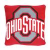 Northwest NCAA Slashed Pillow 14X14 and Throw Blanket 40X50 Set with Back Pocket, Ohio State Buckeyes view 2