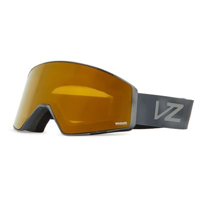 VonZipper Unisex Capsule Snow Sport Goggle - Gray Bird Frame | Wildlife Bronze Chrome Lens
