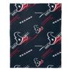 Northwest NFL Slashed Pillow 14X14 and Throw Blanket 40X50 Set with Back Pocket, Houston Texans view 4