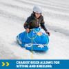 Wow Sports Bobsled Snow Tube, Inflatable Snow Sled with Tow Rope, Snow Sleds for Kids Sledding, Kids Inflatable Bobsled Tube view 3