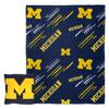 Northwest Art Mall NCAA Slashed Pillow 14X14 and Throw Blanket 40X50 Set with Back Pocket, Michigan Wolverines view 1
