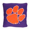 NORTHWEST NCAA Slashed Pillow 14X14 and Throw Blanket 40X50 Set with Back Pocket, Clemson Tigers view 2