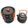 XIXIDIAN Camping Cookware Mess Kit with 2 Cups, Out Cooking Picnic Cookset,Picnic Lightweight Cookware Sets Camping Picnic Hiking Utensils (Color : Orange) view 3