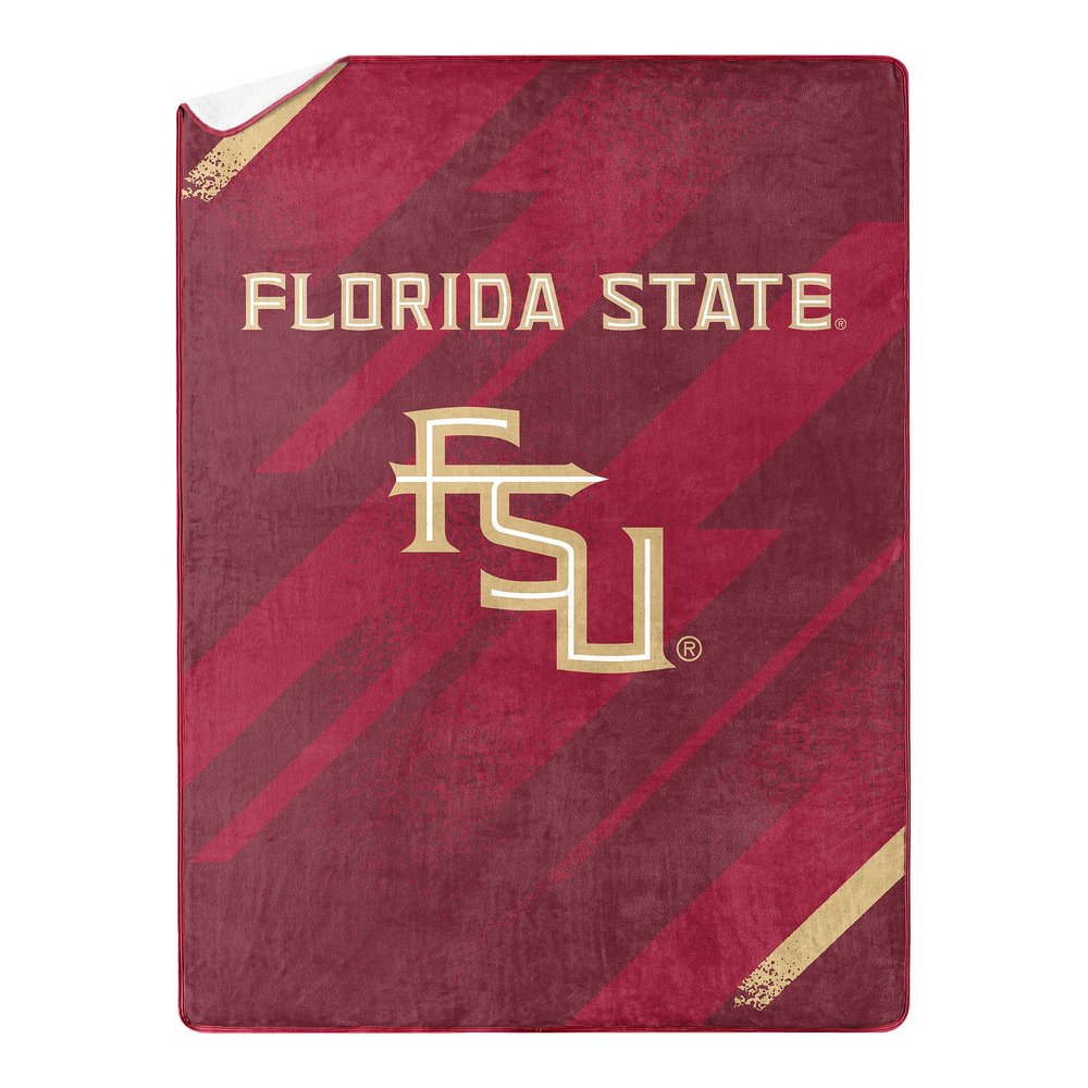 Northwest NCAA Silk Touch Sherpa Throw Blanket 60X80, Florida State Seminoles