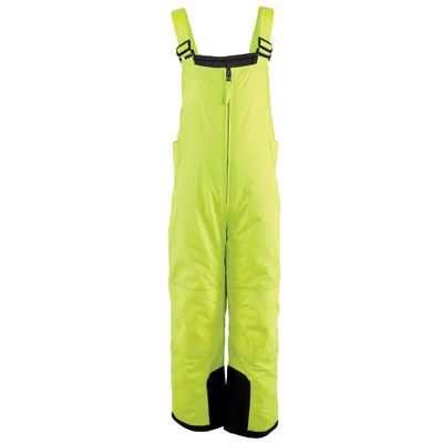 Hudson Baby Unisex Snow Bib Overalls, Solid Lime, 18-24 Months