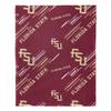 NORTHWEST Art Mall NCAA Slashed Pillow 14X14 and Throw Blanket 40X50 Set with Back Pocket, Florida State Seminoles view 4