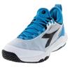 Diadora Men's Speed Blushield Fly 3 + All Ground Tennis Shoe (White/Black/Blue Jewel, 8) view 2