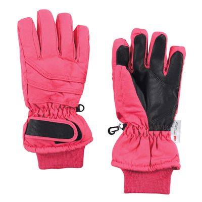 Hudson Baby Unisex Snow Gloves, Pink, 12-15 Years