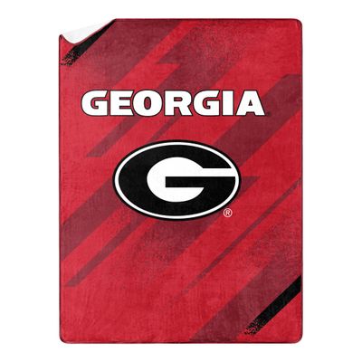 Northwest NCAA Silk Touch Sherpa Throw Blanket 60X80, Georgia Bulldogs