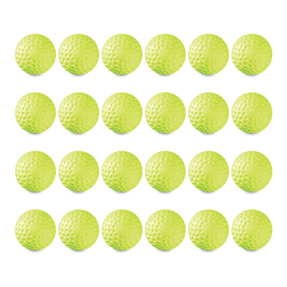 Jugs Sting-Free Dimpled Game-Ball Yellow Softballs 2 Dozen (12-Inch)