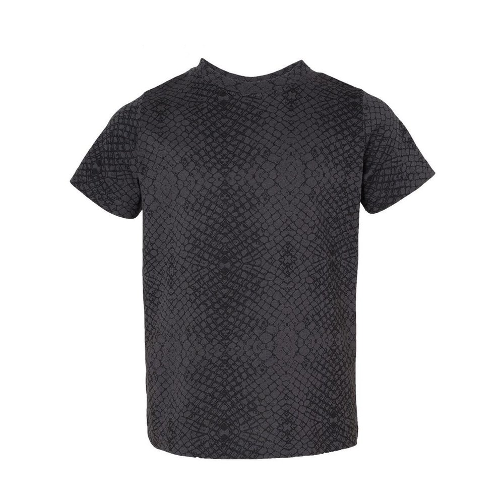 RABBIT SKINS Soft Cotton Toddler T-Shirt Boys Girls | Little Kids Tee| Blank Child Tshirt, Black Reptile, 2