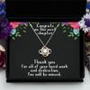 Gold Necklace Leaving Gift, Retirement Gift, Thank You Gift, Coworker Leaving, Going Away Gift for Coworker, New Job, Farewell view 3