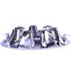 Huskey Parts Company 4X Chrome Golf Cart Wheel Covers Hub Caps 8" Compatible with EZGO Club Car Yamaha Stock Rim view 3