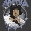 American Classics Aretha Franklin Respect Portrait Adult T Shirt Gray view 2