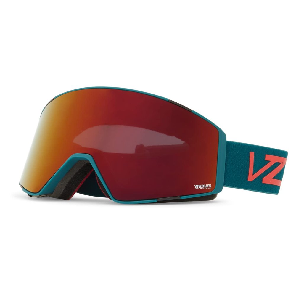 VonZipper Unisex Capsule Snow Sport Goggle - Pacific Satin Frame | Wildlife Black-Fire Chrome Lens