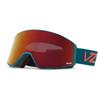 VonZipper Unisex Capsule Snow Sport Goggle - Pacific Satin Frame | Wildlife Black-Fire Chrome Lens view 1