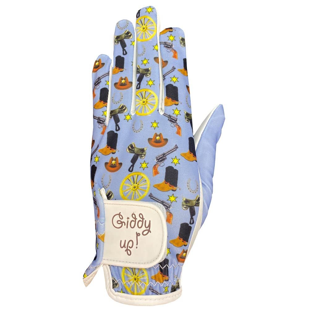 Giggle Golf Ladies' Golf Gloves (Western, X-Large, Worn On Left Hand)