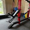 Signature Fitness Plate Loaded Lever Arm Attachment for Power Racks and Squat Stands - Fits Most Racks, Black view 3