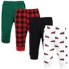 Hudson Baby Unisex Baby Cotton Pants and Leggings, Christmas Tree Truck, 6-9 Months