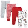 Hudson Baby Unisex Baby Cotton Pants and Leggings, Christmas Forest, 3-6 Months view 1