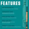 Nirvana PhoenixGLASS Fiberglass Fly Rod with Case, 6wt - 8ft 3in w/Fighting Butt view 3