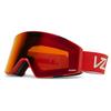 VonZipper Unisex Capsule Snow Sport Goggle - Spring Break Red Frame | Wildlife Red Fire Chrome Lens view 1