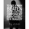 Artery8 Sport Quote Boxing Manager Cus DAmato A Man Beaten By Himself Is A Tragedy Typography Art Print Canvas Premium Wall Decor Poster Mural view 1
