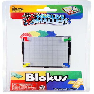 World's Smallest Blokus Miniature Board Game, Travel Game, mini Game, Recommended for Ages 7 and up