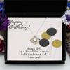 Love Knot Rose Gold Necklace 18th Birthday, Gift for Her, Eighteenth Birthday, Gift for 18th Birthday, Gift for Daughter's 18th Birthday, Niece Birt view 3